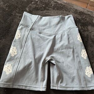 Women's Gray High-Waisted Shorts